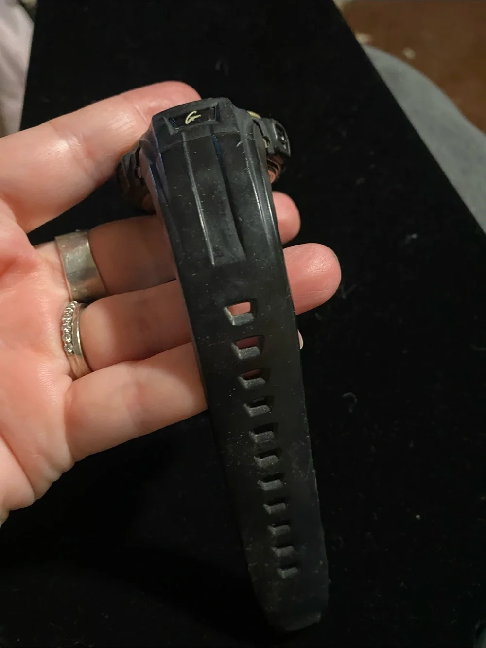 Casio G-Shock Black and Gold Resin Digital Watch
